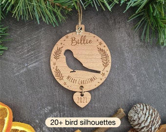 Bird Christmas Decoration | Personalised Duck Chicken Budgie Parrot Cage Toy