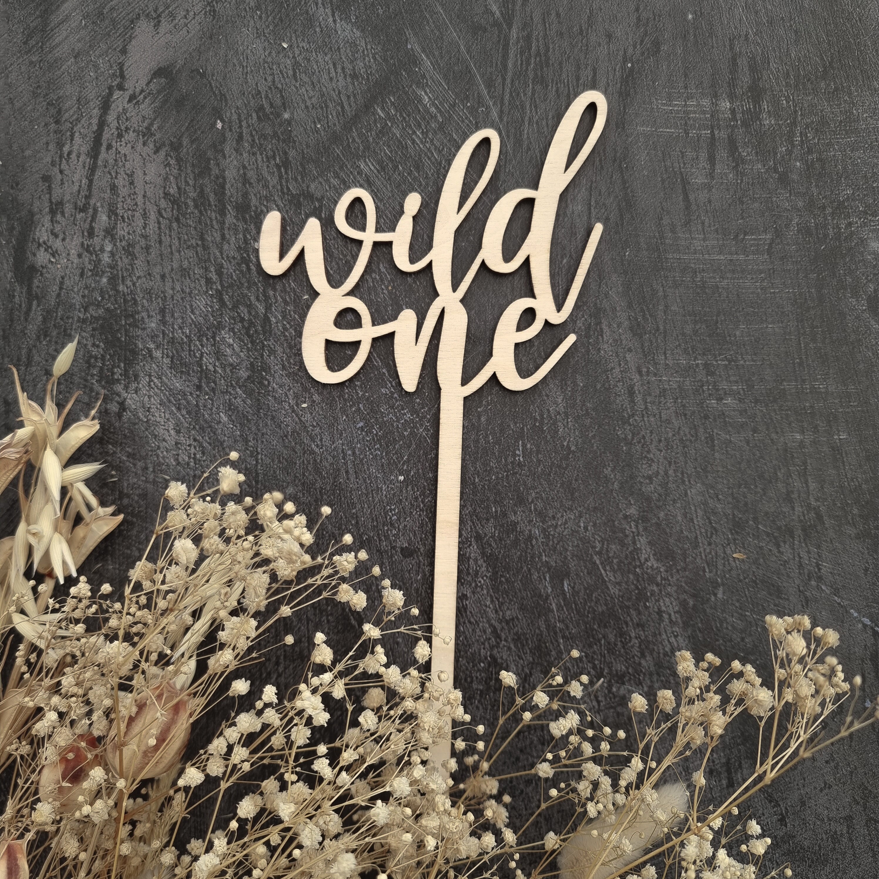 Wild One | Cake Topper | First Birthday Cake Smash | Wooden Party Decor ...