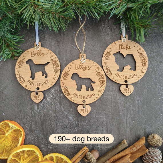 Puppy first christmas ornament deals