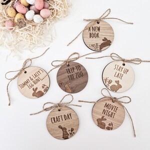 Personalised Easter Egg Hunt Tokens Easter Basket Activity Idea Easter Bunny image 10