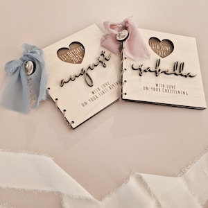 Personalised Christening Card Baptism Card Custom Keepsake Special Gift WORLDWIDE