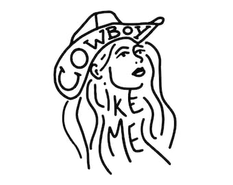 Cowboy Like Me Digital Print / SVG for Cricut