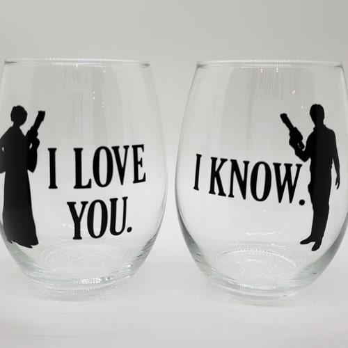 I Love You I Know Star Wars Pillow Cover Set Leia Han Solo Etsy Canada