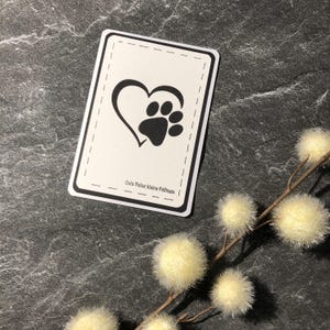 Trauerkarte Hund, Tier, Beileidskarte, Kondolenzkarte