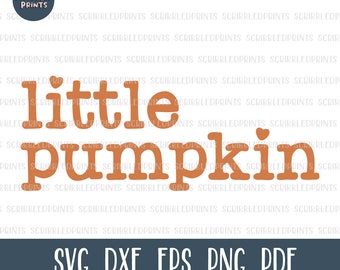 Kleiner Kürbis SVG, Süßes Halloween SVG, Süßer Fall SVG, Süßes Kürbis Svg, Erntedank Svg, Herbst Baby Svg, Schnittdatei für Cricut Silhouette