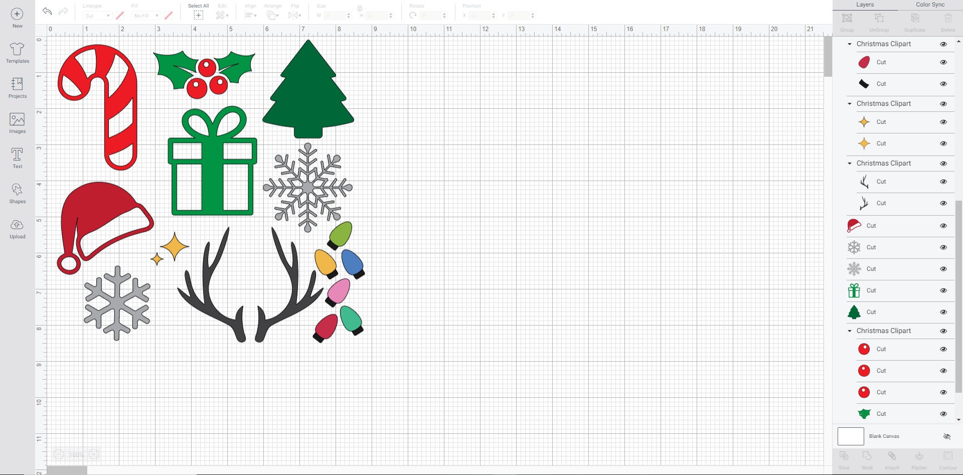Christmas Clipart SVG Candy Cane SVG Snowflake Svg Santa | Etsy