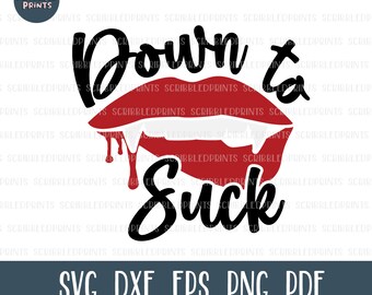 Bis runter, Vampir Lippen, Blut Tropfen, Vampir Fangs, Halloween, DTF Svg, rote Lippen, Sexy Lippen, blutige Lippen, Cricut geschnitten Dateien Silhouette DXF