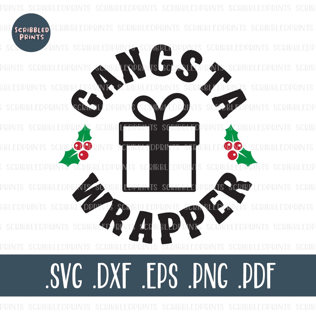 Paper Papercraft Sassy Christmas Clipart Png Gangsta Wrapper SVG Dxf ...