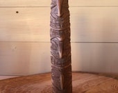 Tiki totem pole. Cornish handmade desk decoration.