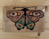 9.5 x 5.75 Butterfly Panel Carving.