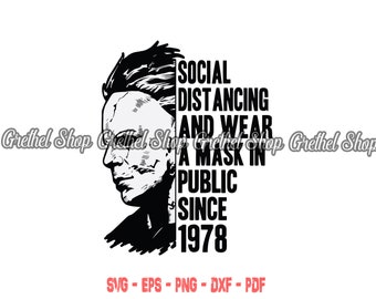 Download Michael Myers Halloween Triple Pack Cut Files For Cricut Silhouette Clip Art Art Collectibles