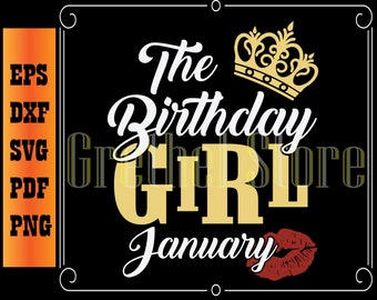 Download January Birthday Svg Etsy