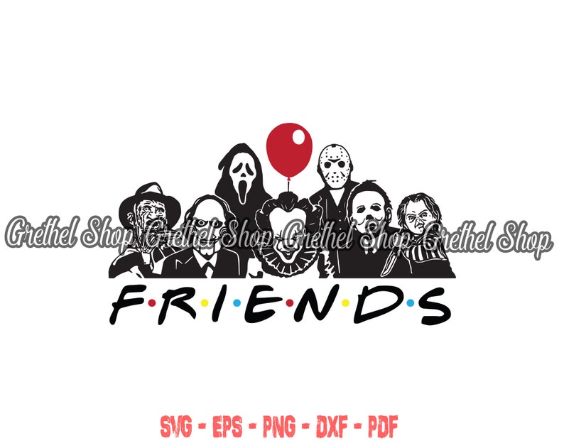 Legend Killers Friends SVG Halloween SVG Horror Movies | Etsy