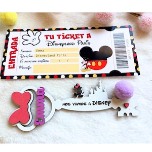 Geschenkschlüssel für Reise + personalisiertes Ticket