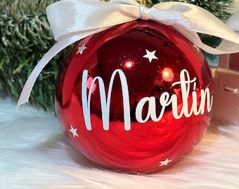 Personalized Christmas baubles 6cm