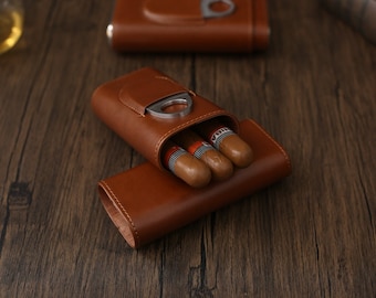 Cigar Case with Cigar Cutter