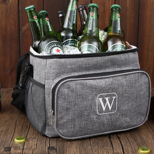 Personalized Groomsmen Beer Cooler Bag, Embroidered Cooler Bag, Insulated Cooler Bag For Men, Gifts For Him, Bridesmaid Gift, Christmas Gift