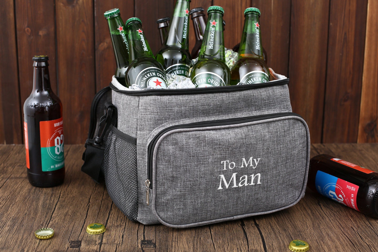 BESPORTBLE Biertasche Zusammenklappbar – 82 Cm, Oxford-Stoff – Für Golf, Outdoor & Events (bis Zu 7 Dosen)