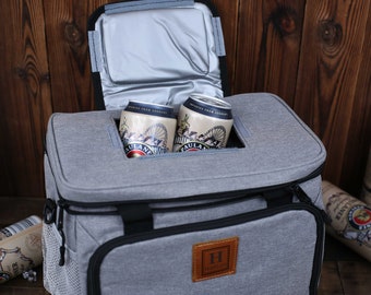 Personalized Groomsmen Gift Cooler Bag with Strap Groomsmen Cooler Beer Bag Custom Gift for Men Monogrammed Cooler Bag Valentine&#39;s Day Gift