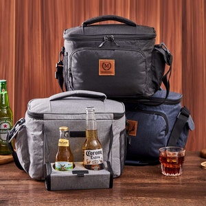 Gepersonaliseerde bierkoelertas bruidsjonkers, golfkoeler met houder voor beker/blikjes, stalknechtcadeaus, geïsoleerde lunchtassen, tas bruiloftgunsten
