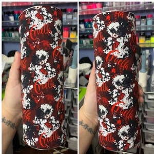 Cruella Inspired Cup, Unique Gift, Christmas Gift, Mother's Day Gift, Custom Cup, Custom Tumbler, Custom Water Bottle, Birthday Gift