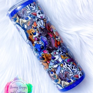 Disney Dogs Inspired Cup, Unique Gift, Christmas Gift, Mother&#39;s Day Gift, Custom Cup, Custom Tumbler, Custom Water Bottle, Birthday Gift