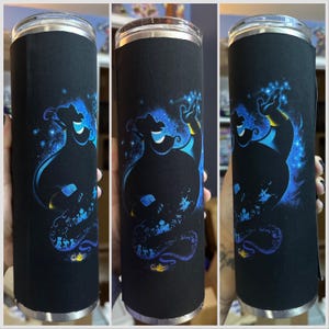 Genie Inspired Cup, Christmas Gift, Custom Cup, Custom Tumbler, Custom Water Bottle, Birthday Gift, Aladdin Inspired, Valentine Gift