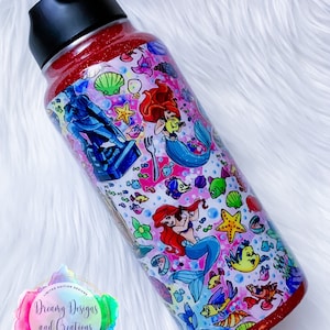 Little Mermaid Inspired Cup, Unique Gift, Christmas Gift, Mother&#39;s Day Gift, Custom Cup, Custom Tumbler, Custom Water Bottle, Birthday Gift