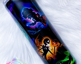 Vaso, botella de agua o vaso personalizado inspirado en villanos.