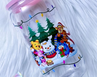 Winnie the Pooh Christmas Cup, 16oz Acrylic Tumbler