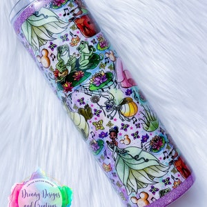 20oz Princess and the Frog Inspired Cup, Unique Gift, Christmas Gift, Mother&#39;s Day Gift, Custom Cup, Custom Tumbler, Birthday Gift