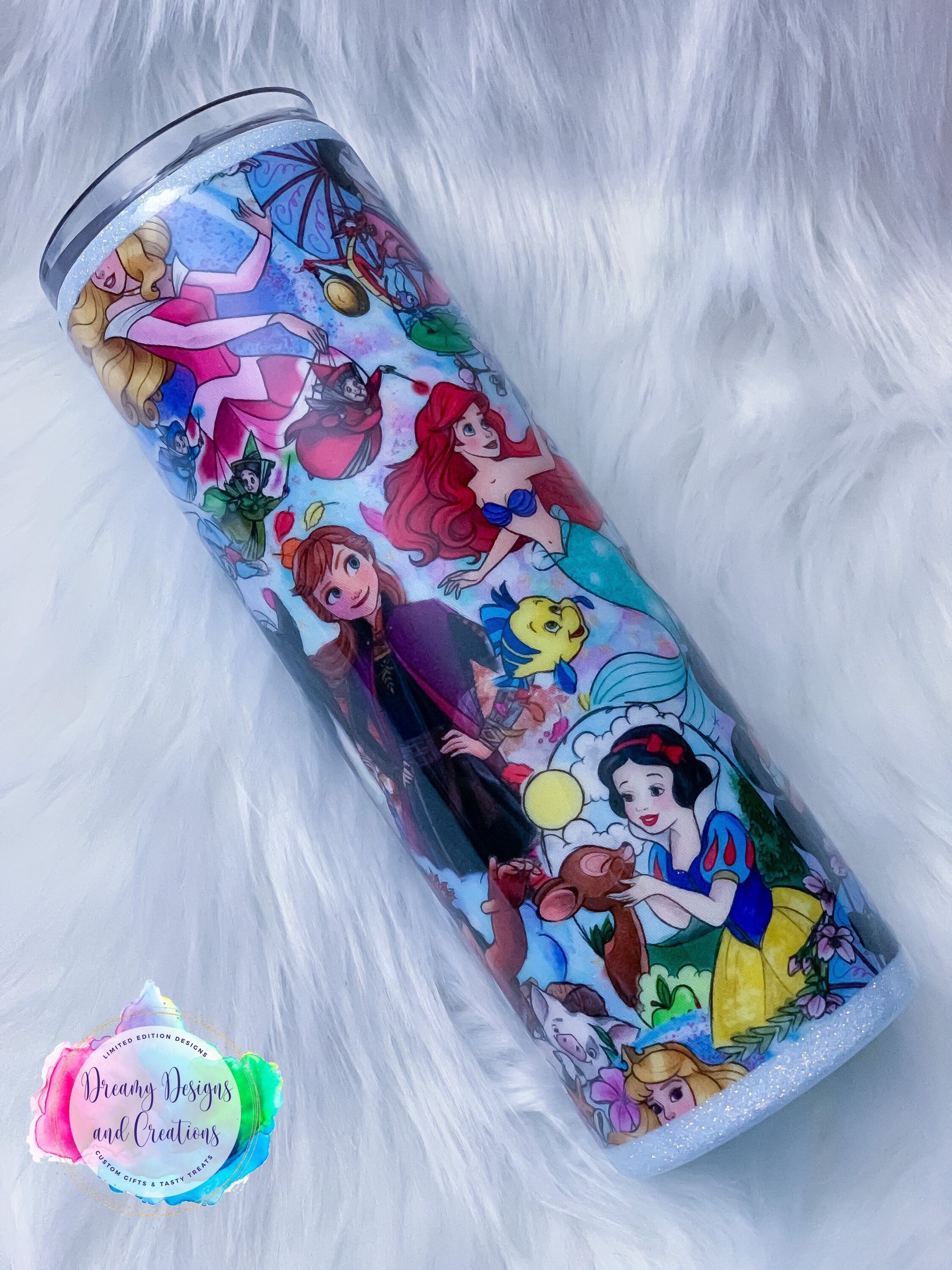 30oz Disney Inspired Princess Tumbler Etsy