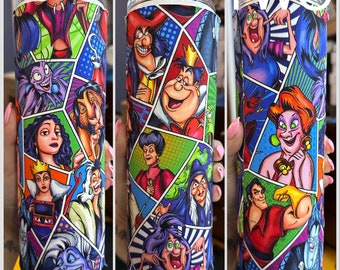 30oz Villains Inspired Unique Gift, Christmas Gift, Mother's Day Gift, Custom Cup, Custom Tumbler, Custom Water Bottle, Birthday Gift