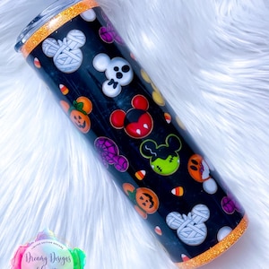 Ready to Ship, 30oz Mickey Head Halloween Inspired Gift, Christmas Gift, Mother&#39;s Day Gift, Custom Cup, Custom Tumbler, Birthday Gift