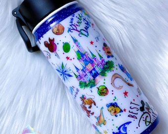 Disney Parks Inspired Water Bottle, 18oz Insulated Tumbler