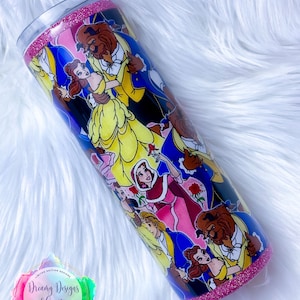 Ready to Ship, 20oz Beauty and the Beast Inspired Gift, Christmas Gift, Mother&#39;s Day Gift, Custom Cup, Custom Tumbler, Birthday Gift