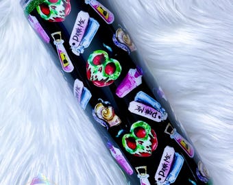 Villains Poison Apple 20oz Tumbler, Custom Water Bottle or Tumbler