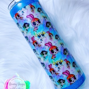 PowerPuff Girls Inspired Unique Gift, Christmas Gift, Mother&#39;s Day Gift, Custom Cup, Custom Tumbler, Custom Water Bottle, Birthday Gift