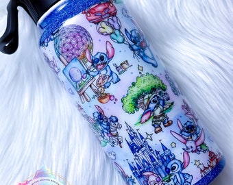 Custom 'Day in the Park with Stitch' Cup, Custom Water Bottle or Tumbler