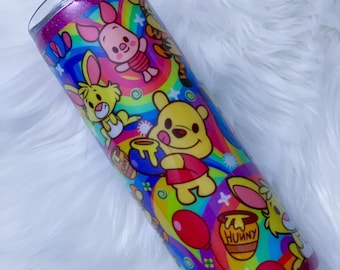 Winnie the Pooh Tumbler, Custom Water Bottle or Tumbler