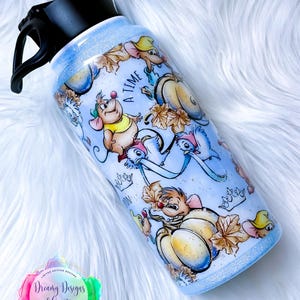 Cinderella Mice Inspired Tumbler, Unique Gift, Christmas Gift, Mother&#39;s Day Gift, Custom Cup, Custom Tumbler, Custom Water Bottle
