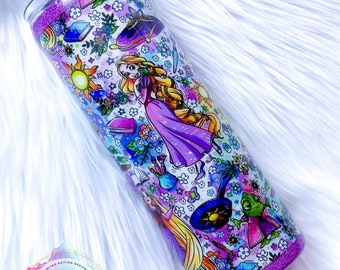 Tangled Inspired Tumbler, Custom Water Bottle or Tumbler