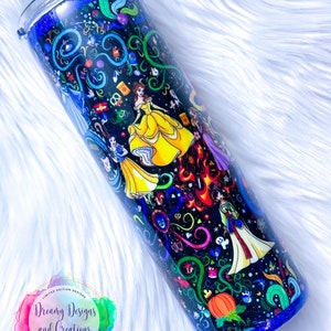 Custom Tumbler, Princess Tumbler, Custom Water Bottle, Christmas Gift, Birthday Gift, Custom Cup, Princess Cup, Valentines Gift
