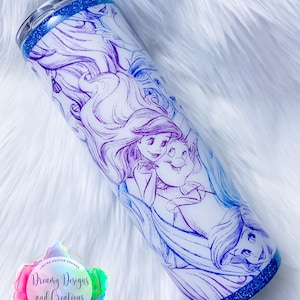 Ariel Inspired Cup, Unique Gift, Christmas Gift, Mother&#39;s Day Gift, Custom Cup, Custom Tumbler, Custom Water Bottle, Birthday Gift