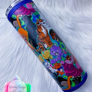 Disney Cats Inspired Cup, Unique Gift, Christmas Gift, Mother&#39;s Day Gift, Custom Cup, Custom Tumbler, Custom Water Bottle, Birthday Gift