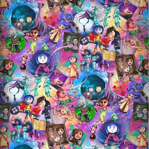 Vaso inspirado en Coraline, botella de agua o vaso personalizado. imagen 1