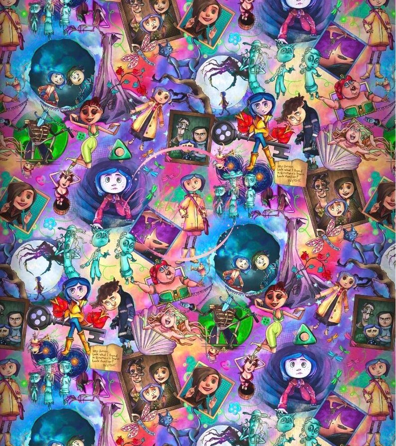 Vaso inspirado en Coraline, botella de agua o vaso personalizado. imagen 1