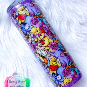 Winnie the Pooh Inspired Gift, Unique Gift, Christmas Gift, Mother&#39;s Day Gift, Custom Cup, Custom Tumbler, Custom Water Bottle, Gift for Her
