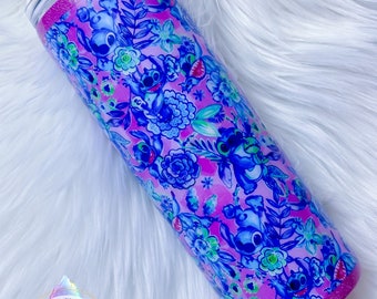 Stitch Inspired Tumbler, Custom Water Bottle or Tumbler