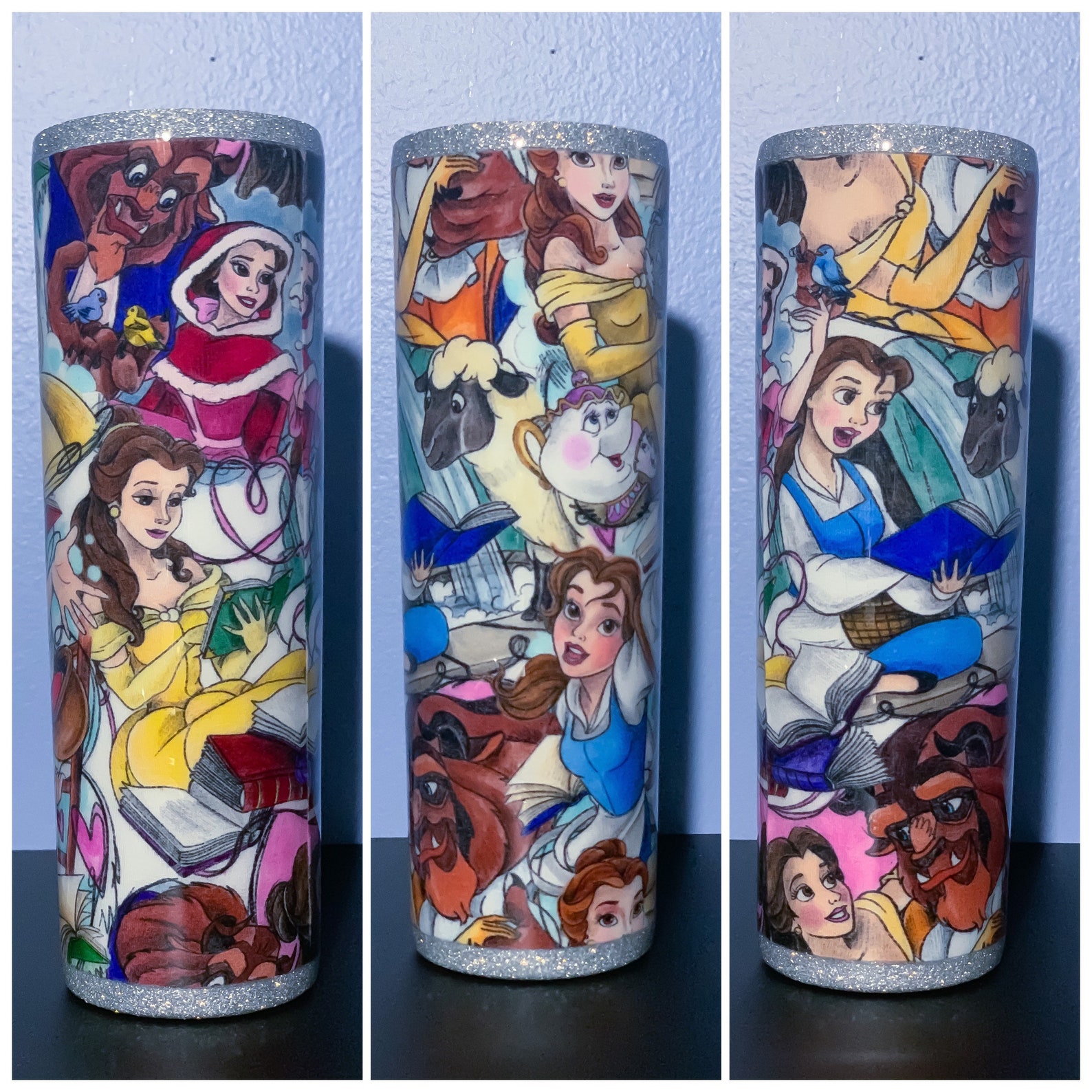 Custom Tumbler Beauty and the Beast Tumbler Gift for women Etsy